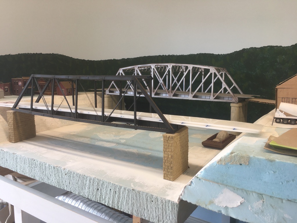 Near bridge damaged in the move to SC. It's the KB&T crossing of the Elk River in Charleston WV. In the background is the Spring Street bridge.