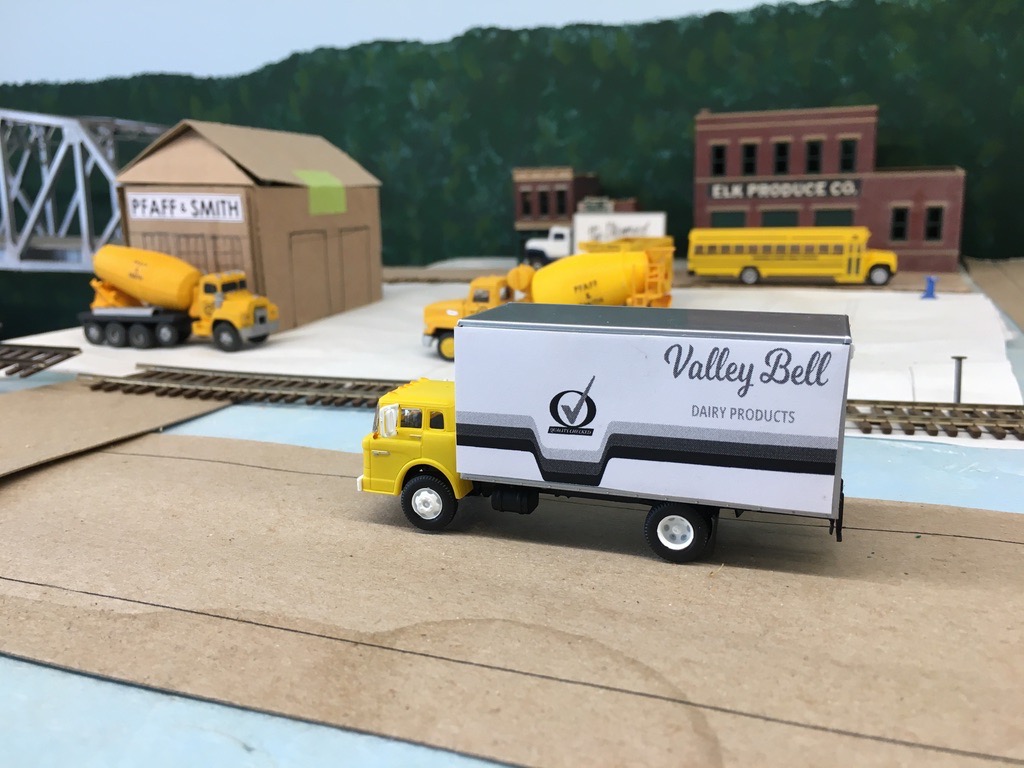 The Valley Bell truck has a photo copy of the planned decals