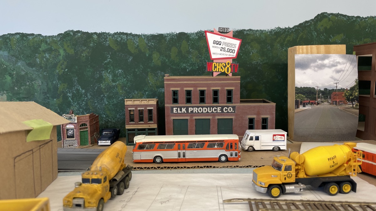 WCHS TV sign atop Elk Produce Company. The prototype of the sign was actually in another location, but was an iconic sign in the 1960s and 70s.