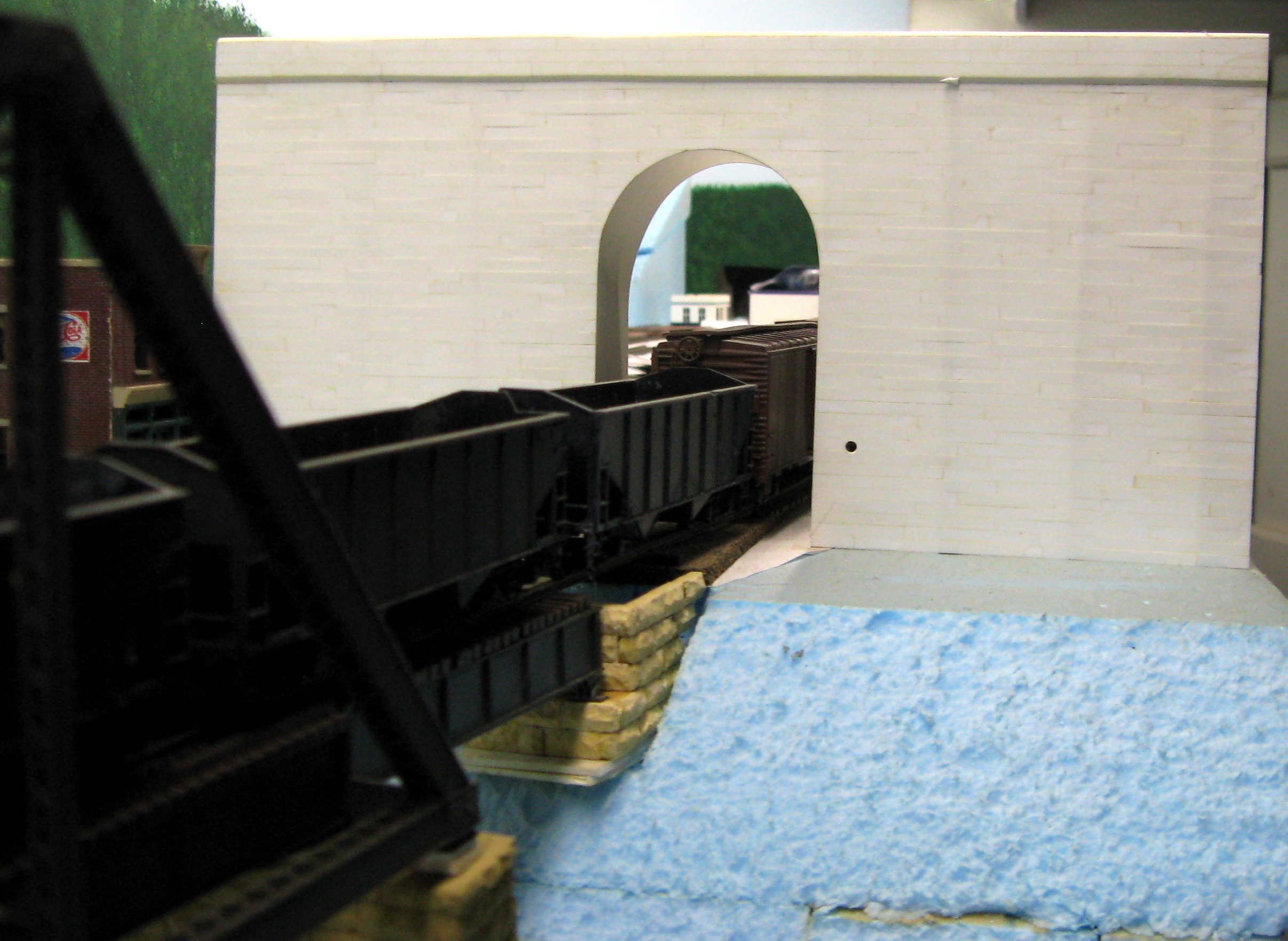 Master for what will eventually be a tunnel face mould. It's based on an old C&O engineering drawing.