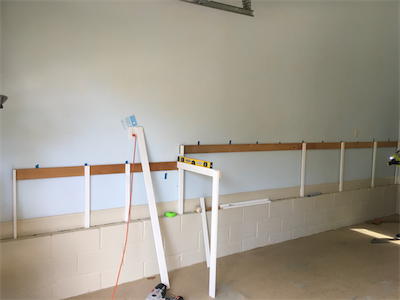 Beginning of benchwork.