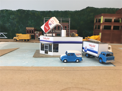 Valley Bell vehicles and an iconic Valley Bell store in Charleston.